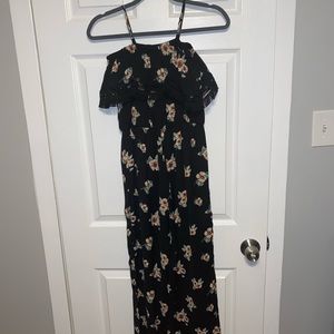 Size XL Children’s Black Flower Print Jumper